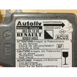 AIRBAG ECU AUTOLIV 603951300 RENAULT 8200314053 AF