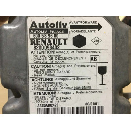 AIRBAG ECU AUTOLIV 600589600 RENAULT 8200098402 AB