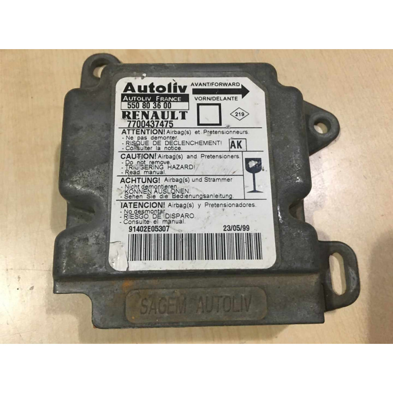 AIRBAG ECU AUTOLIV 550803600 RENAULT 7700437475 AK