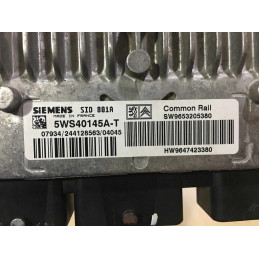 ECU MOTOR SIEMENS SID 801A 5WS40145A-T PSA 9647423380