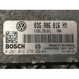 ECU MOTOR BOSCH EDC16U1-5.41 0281012278 VAG 03G906016HM