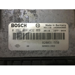 ECU MOTOR BOSCH EDC15C13-6.2 0281011432 NISSAN 8200311550 8200311553