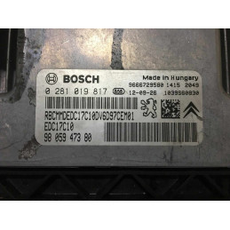 ECU MOTOR BOSCH EDC17C10 0281019817 PSA 9605947380