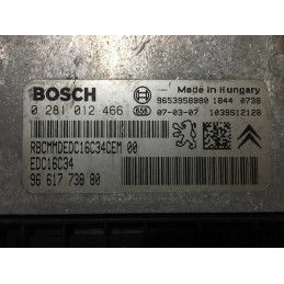 ECU MOTOR BOSCH EDC16C34-2.10 0281012466 PSA 9661773880