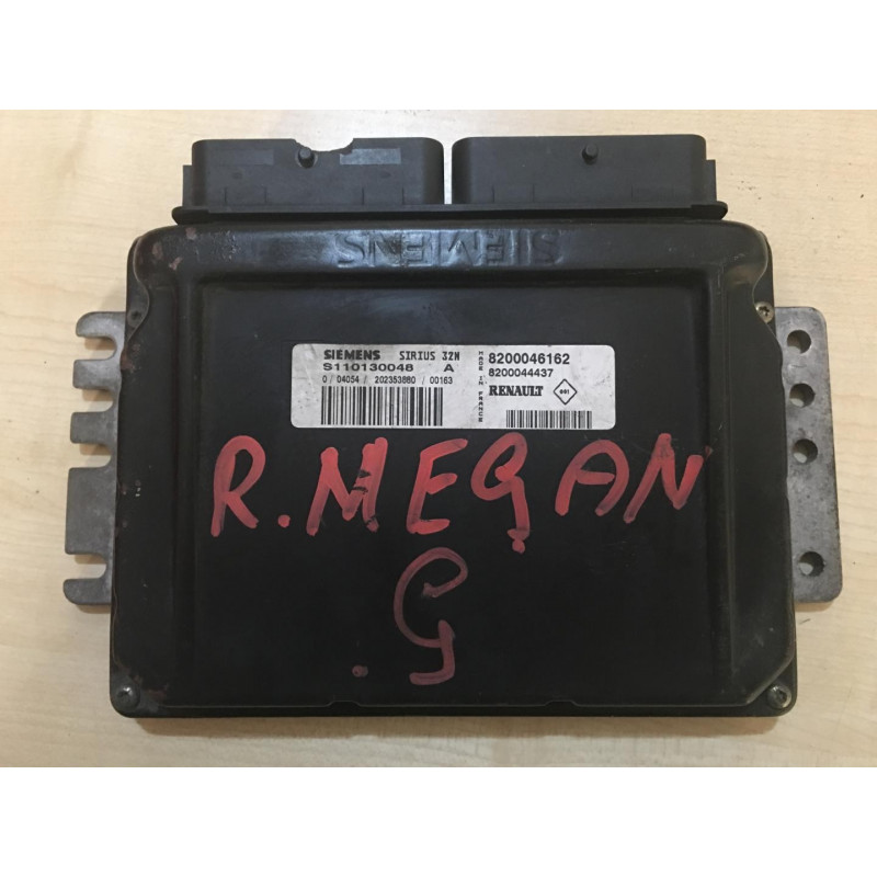 ECU SIEMENS SIRIUS 32N S110130048A RENAULT MEGANE I 1.4i 70KW 95HP 8200046162 8200044437 - WITH DISABLED IMMOBILIZER