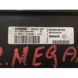 ECU SIEMENS SIRIUS 32N S110130048A RENAULT MEGANE I 1.4i 70KW 95CV 8200046162 8200044437 - CON INMOVILIZADOR ANULADO