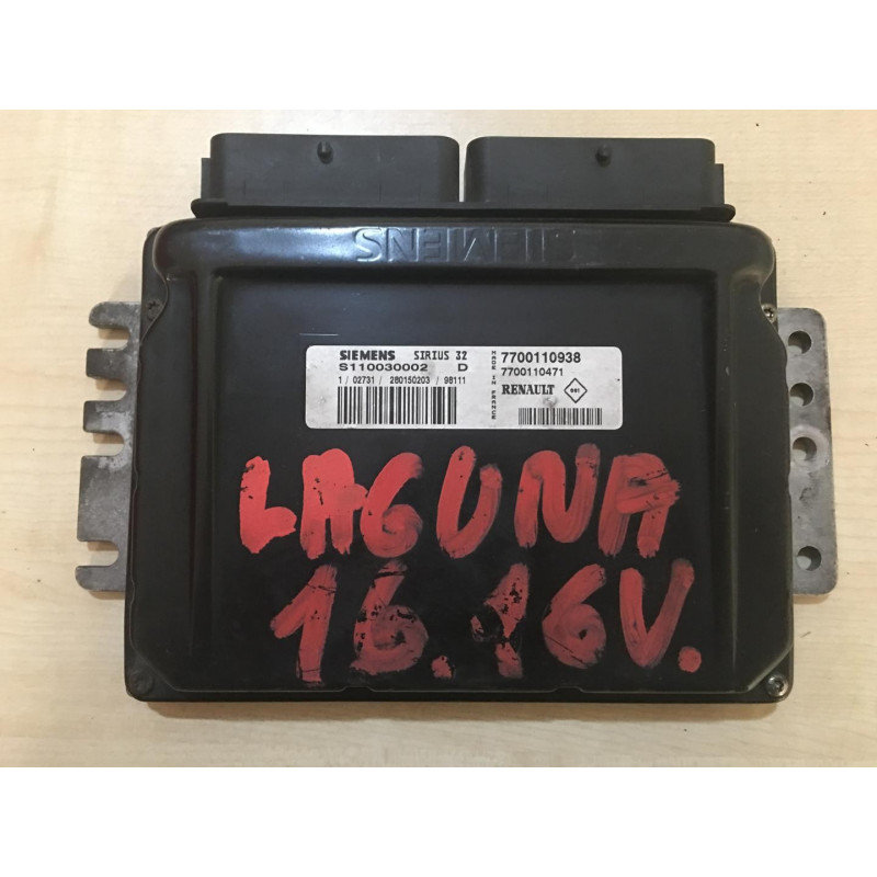 ECU MOTOR SIEMENS SIRIUS 32 S110030002D RENAULT 7700110938 7700110471