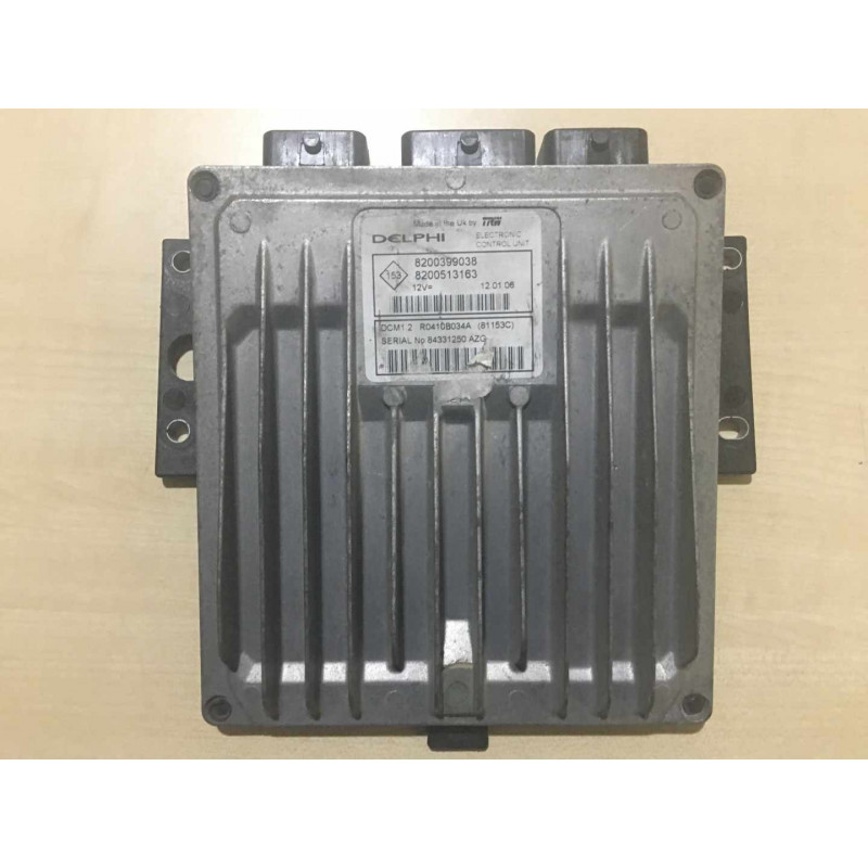 ECU MOTOR DELPHI DCM1.2 R0410B034A RENAULT 8200399038 8200513163