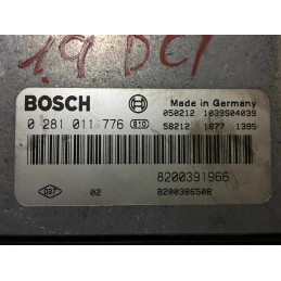 ECU MOTOR BOSCH EDC16C3 0281011776 RENAULT 8200391966 8200386508