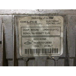 ECU MOTOR DELPHI DDCR R0410C017C RENAULT 6200180595 HOM8200129063