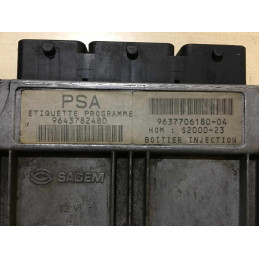 ECU SAGEM S2000-23 21645920-6 PEUGEOT 206 I (T3) 1.4i 55KW 75HP HW 9637706180 SW 9643782480 - WITH DISABLED IMMOBILIZER