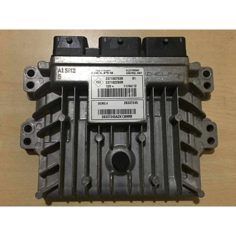 ECU MOTOR DELPHI DCM3.4 28337245 DACIA 237100703R 237102280R