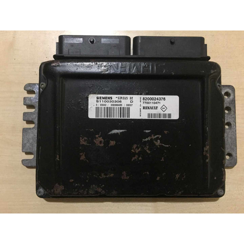 ECU MOTOR SIEMENS SIRIUS 32 S110030306D RENAULT 8200024376 7700110471