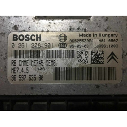 ECU MOTOR BOSCH ME7.4.5 0261208901 PSA 9659763580