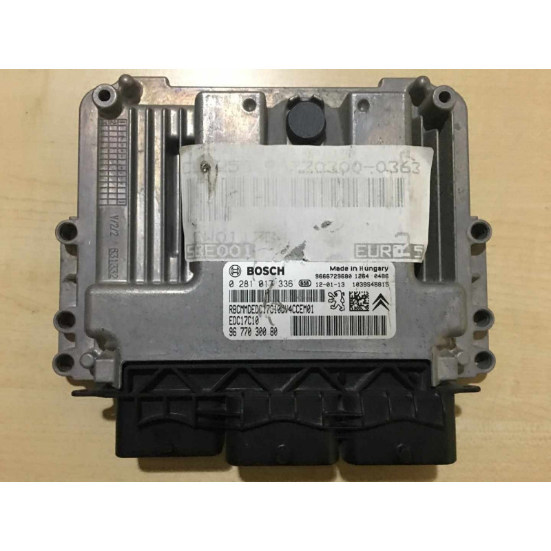 ECU MOTOR BOSCH EDC17C10-5.10 0281017336 PSA 9677030080 ECU MOTOR BOSCH EDC17C10-5.10 0281017336 PSA 9677030080
