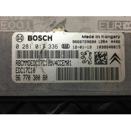 ECU MOTOR BOSCH EDC17C10-5.10 0281017336 PSA 9677030080