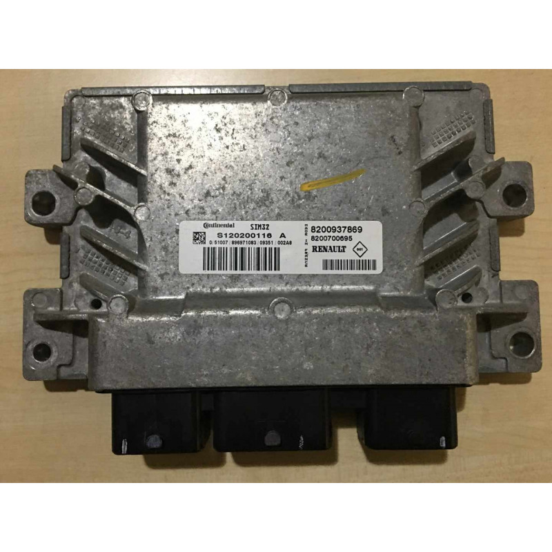 ECU MOTOR SIEMENS SIM 32 S120202116A RENAULT 8200851165