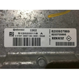 ECU MOTOR SIEMENS SIM 32 S120202116A RENAULT 8200851165