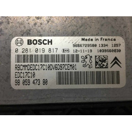 ECU MOTOR BOSCH EDC17C10-5.11 0281019817 PSA 9805947380