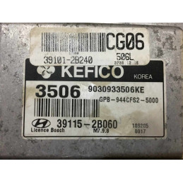 ECU MOTOR KEFICO M7.9.8 90309303506KE HYUNDAI 39115-2B060