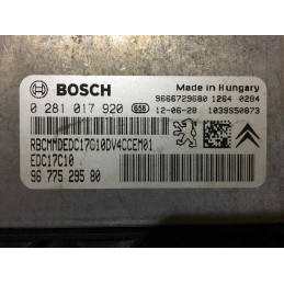 ECU MOTOR BOSCH EDC17C10-5.10 0281017920 PSA 9677529580