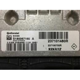 ECU MOTOR CONTINENTAL SID 305 S180067165A RENAULT 237101480R 237100755R