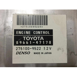 ECU MOTOR DENSO MB275100-9522 TOYOTA 89661-47170