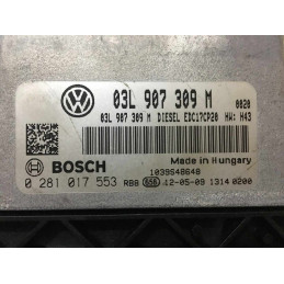 ECU BOSCH EDC17CP20-2.7 0281017553 VW TRANSPORTER V (7H) 2.0 TDI 103KW 140CV CAAC 03L907309M / SW 03L906019GH 3301 - 1037525525