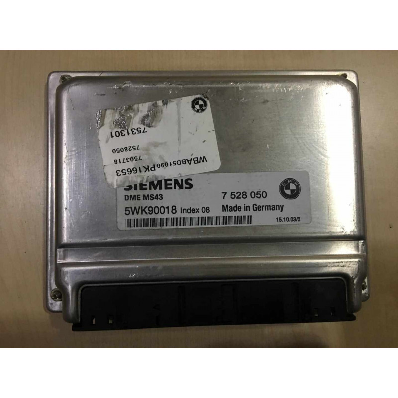 ECU MOTOR SIEMENS MS43 5WK90018 BMW 7528050