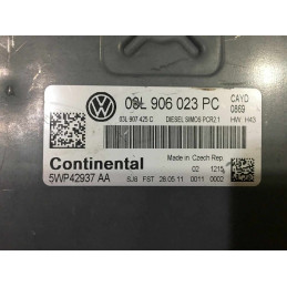 ECU MOTOR CONTINENTAL SIMOS PCR2.1 5WP42937AA VAG 03L906023PC