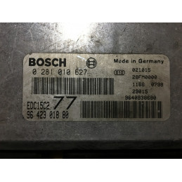 ECU BOSCH EDC15C2-11.1 0281010627 PEUGEOT 406 I 2.0 HDI 81KW 110HP RHZ 9642301880 - WITH DISABLED IMMOBILIZER (IMMO OFF)