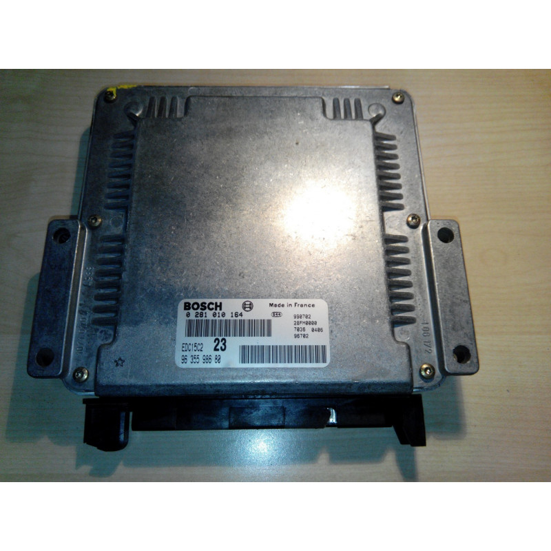 ECU BOSCH EDC15C2-6.1 0281010164 CITROEN XSARA I 2.0 HDI 81KW 110CV RHZ 9635598680 - CON INMOVILIZADOR ANULADO (INMO / IMMO OFF)