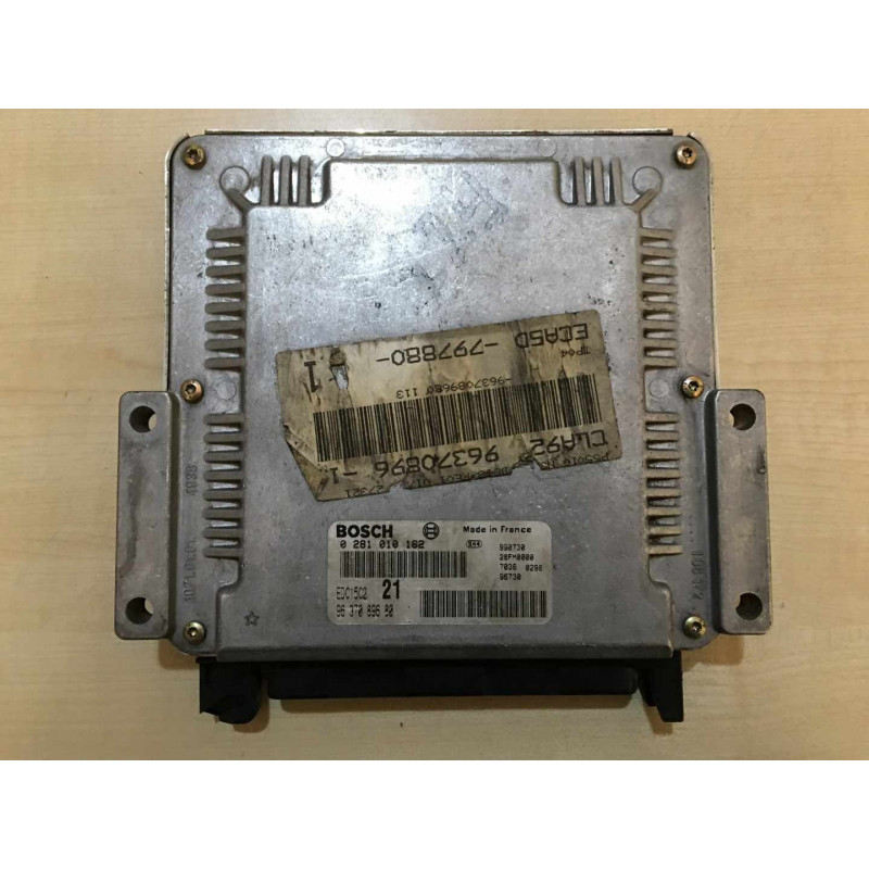 ECU BOSCH EDC15C2-6.1 0281010162 CITROEN XSARA I / PEUGEOT 306 I 2.0 HDI 66KW 90CV RHY 9637089680 - CON INMOVILIZADOR ANULADO