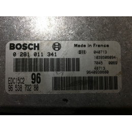 ECU BOSCH EDC15C2-11.1 0281011341 PEUGEOT 307 I (T5) 2.0 HDI 66KW 90CV RHY 9653873280 - CON INMOVILIZADOR ANULADO (IMMO OFF)