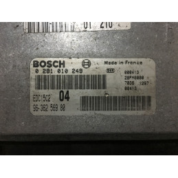 ECU BOSCH EDC15C2-6.1 0281010249 PEUGEOT 306 I 2.0 HDI 66KW 90CV RHY 9636256980 - CON INMOVILIZADOR ANULADO (IMMO OFF)