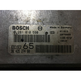 ECU BOSCH EDC15C2-11.1 0281010590 PEUGEOT 406 I 2.0 HDI 81KW 110CV RHZ 9643527480 - CON INMOVILIZADOR ANULADO (IMMO OFF)