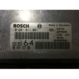 ECU MOTOR BOSCH EDC15C2-11.1 0281011081 PSA 9647472780