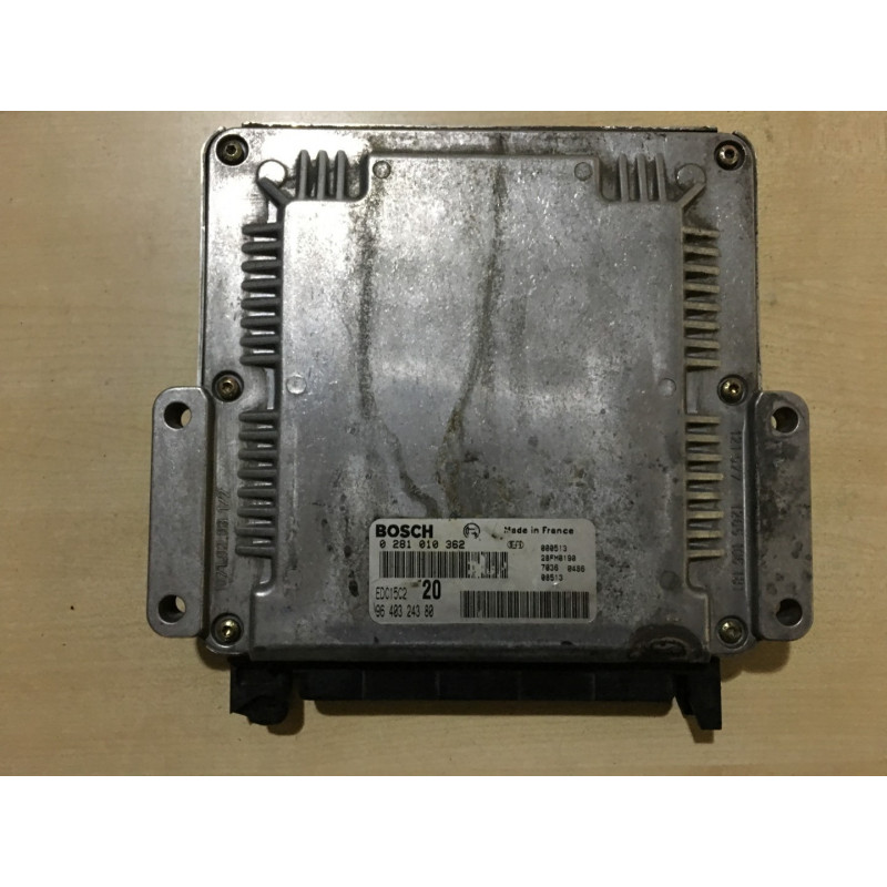 ECU BOSCH EDC15C2-6.1 0281010362 CITROEN XSARA I 2.0 HDI 66KW 90CV RHY 9640324380 - CON INMOVILIZDOR ANULADO (IMMO OFF)