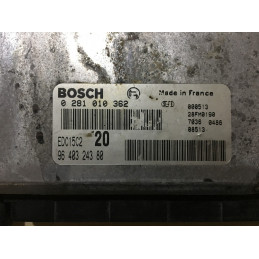 ECU BOSCH EDC15C2-6.1 0281010362 CITROEN XSARA I 2.0 HDI 66KW 90HP RHY 9640324380 - WITH DISABLED IMMOBILIZER (IMMO OFF)