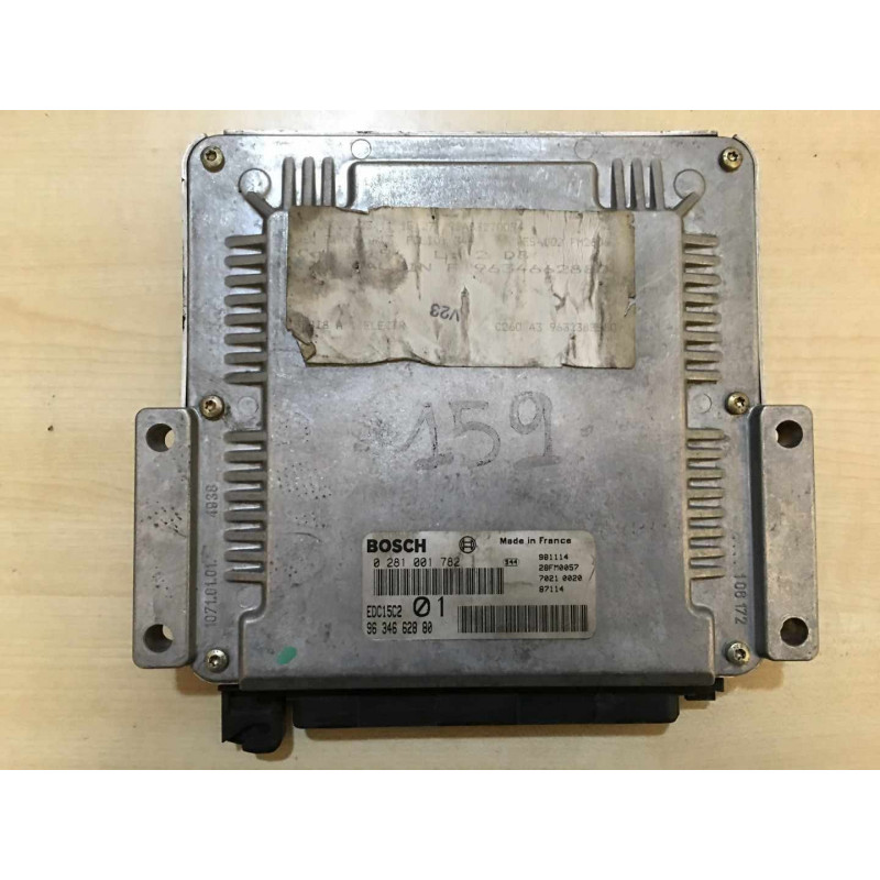 ECU BOSCH EDC15C2 0281001782 CITROEN XANTIA I 2.0 HDI 81KW 110CV RHZ 9634662880 - CON INMOVILIZADOR ANULADO (INMO / IMMO OFF)