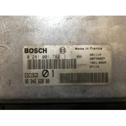 ECU BOSCH EDC15C2 0281001782 CITROEN XANTIA I 2.0 HDI 81KW 110CV RHZ 9634662880 - CON INMOVILIZADOR ANULADO (INMO / IMMO OFF)