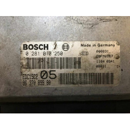 ECU BOSCH EDC15C2-6.1 0281010250 PEUGEOT 206 I 2.0 HDI 66KW 90CV RHY 9637089980  - CON INMOVILIZADOR ANULADO (INMO / IMMO OFF)