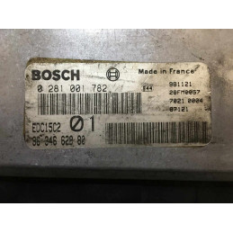 ECU BOSCH EDC15C2 0281001782 CITROEN XANTIA I 2.0 HDI 81KW 110CV RHZ 9634662880 - CON INMOVILIZADOR ANULADO (INMO / IMMO OFF)