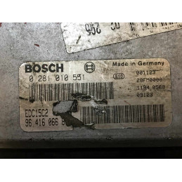 ECU BOSCH EDC15C2 0281010551 PEUGEOT 306 I 2.0 HDI 66KW 90HP RHY 9641606680 - WITH DISABLED IMMOBILIZER (IMMO OFF)