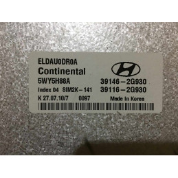 ECU MOTOR CONTINENTAL 5WY5H88A HYUNDAI 39146-2G930 39116-2G930