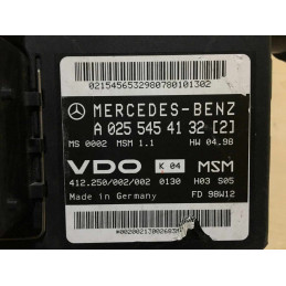 ECU MOTOR VDO MSM1.1 412.250/002/002 MERCEDES A0255454132