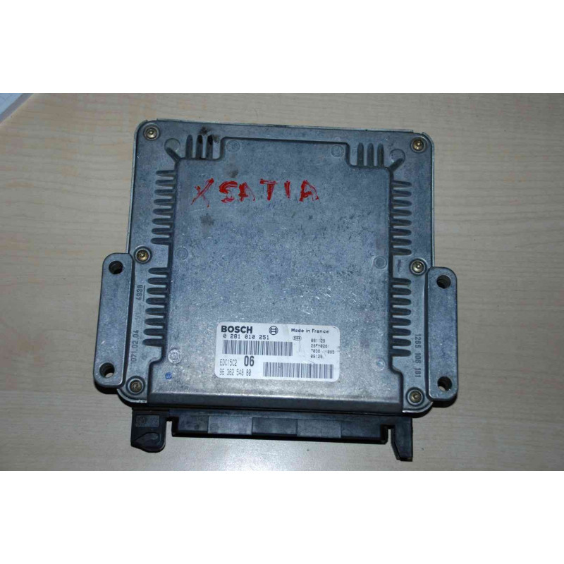 ECU BOSCH EDC15C2-6.1 0281010251 CITROEN XANTIA I 2.0 HDI 81KW 110CV RHZ 9636254880 - CON INMOVILIZADOR ANULADO (IMMO OFF)