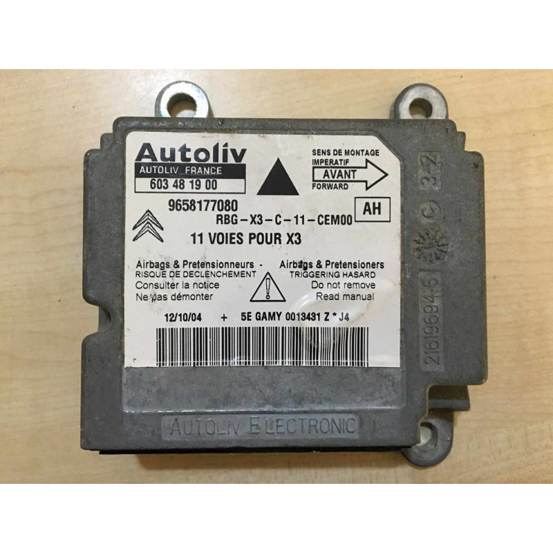 AUTOLIV 603724900 PEUGEOT 9653493380 AUTOLIV 603724900 PEUGEOT 9653493380