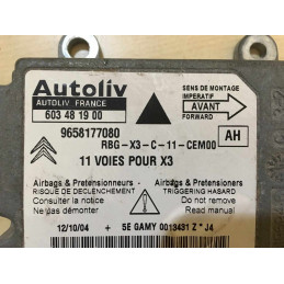 ECU AIRBAG AUTOLIV 603481900 PSA 9658177080 AH