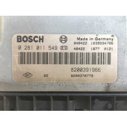 ECU MOTOR BOSCH EDC16C3 0281011549 RENAULT 8200391966